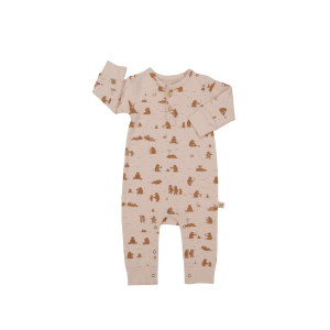 UP3759 ENTERIZO CON BOTONES «COZY BEARS» SILVER PEONY RED CARIBOU