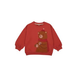UP4421 POLERA 100% ALGODÓN PIMA «BJORN THE BEAR» TANDORI SPICE RED CARIBOU
