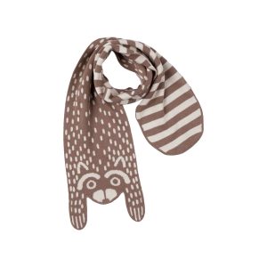 UP3507 BUFANDA DE PUNTO AMAZED RACOON COLOR LIGHT TAUPE 100% ALGODÓN PIMA RED CARIBOU