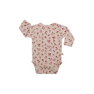 UP3436 BODY 100% ALGODÓN PIMA «FLORAL WHISPERS»SILVER PEONY RED CARIBOU