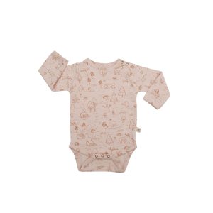 UP3437 BODY 100% ALGODÓN PIMA «THE STORY» SILVER PEONY RED CARIBOU