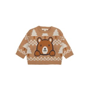 UP3607 CHOMPA KNIT «WINTER CLUB» CASHEW MULTI RED CARIBOU