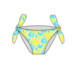 UP3697 CULETÍN DE BAÑO DE NIÑA BEBÉ FRUITS YELLOW DE 12 A 18 MESES TINYTEO