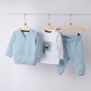 UP10100 Chandal 3 Piezas Bebé iDO | Azul Perrito