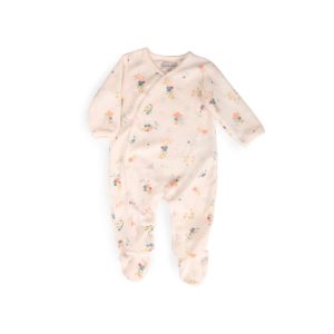 UP4406 PIJAMA DE TERCIOPELO ESTAMPADO CON FLORES COLECCIÓN LE PETITE ECOLE DE DANSE