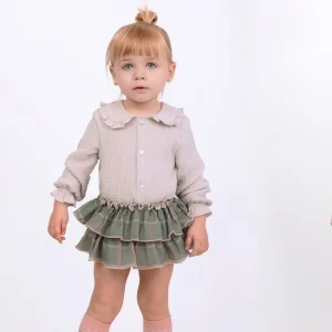 UP9933 Conjunto Blusa Body y Ranita Nekenia | Tierra