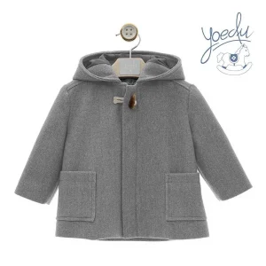 UP10828 Abrigo Trenca Paño Capucha Yoedu